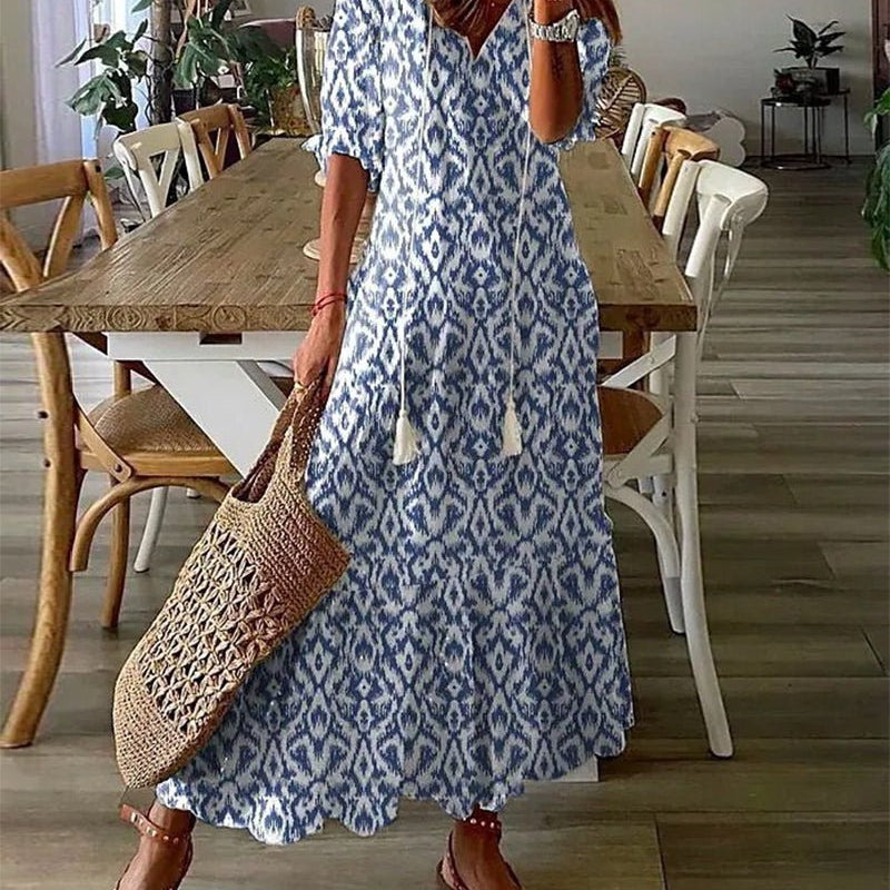Guiomar | Vestido Midi de Estilo Boho Sin Esfuerzo
