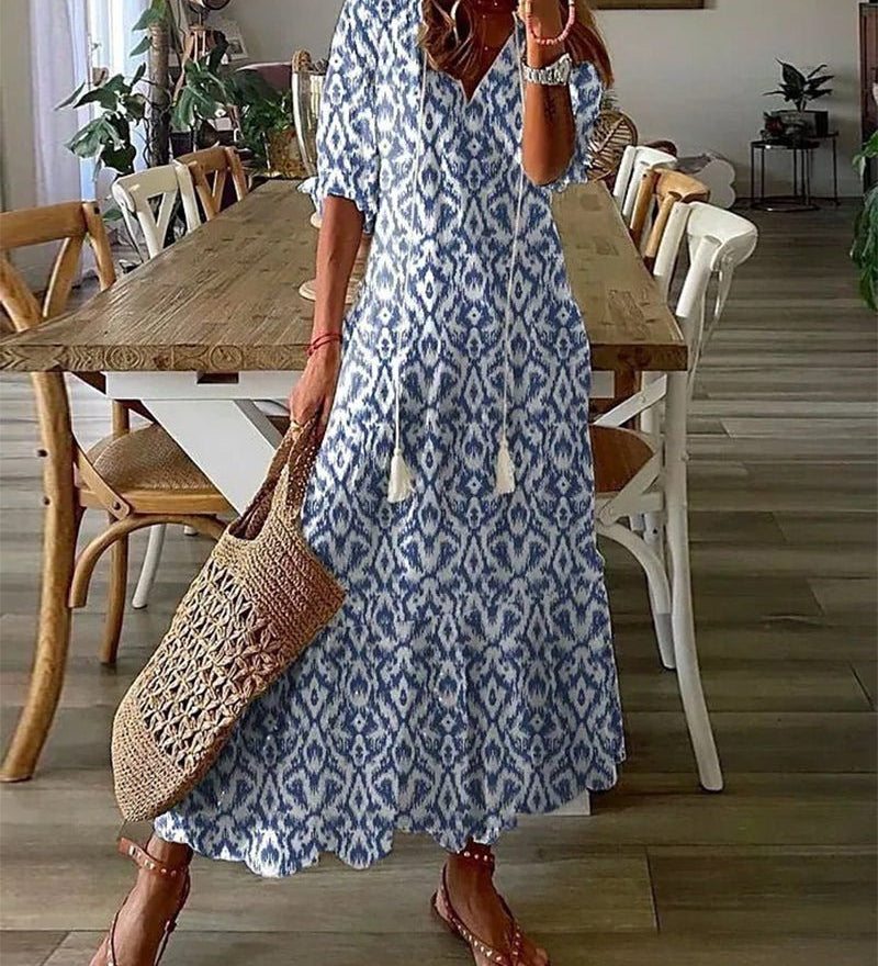 Guiomar | Vestido Midi de Estilo Boho Sin Esfuerzo