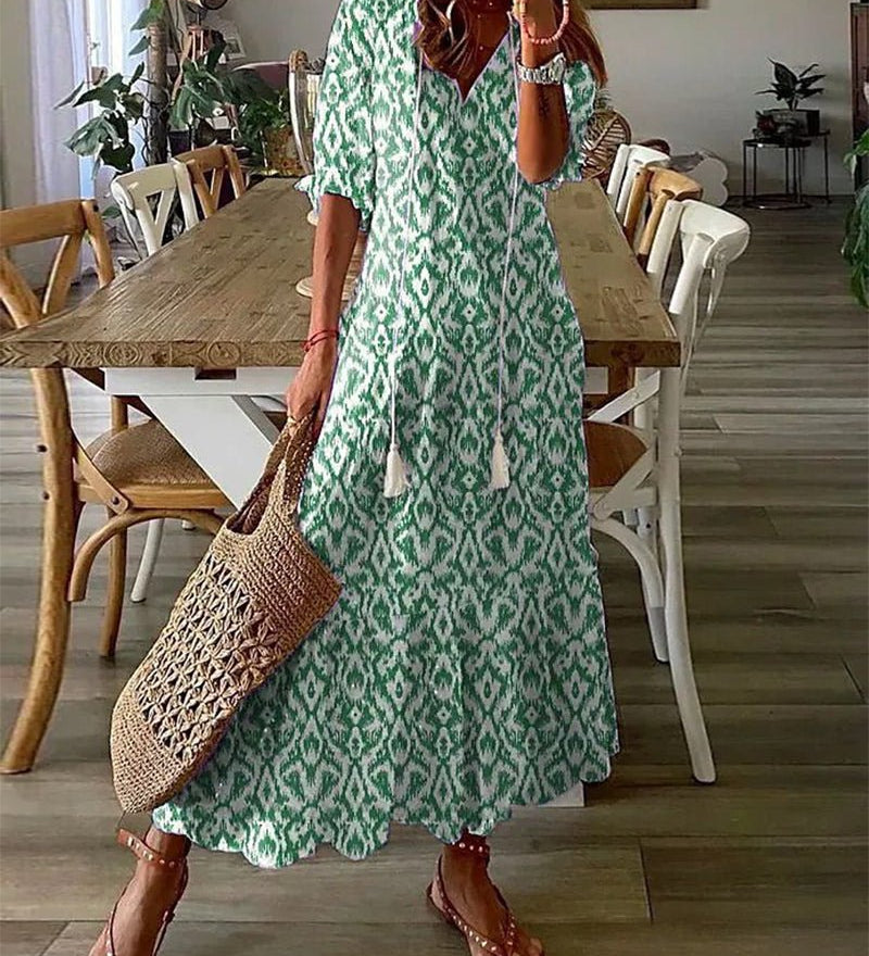 Guiomar | Vestido Midi de Estilo Boho Sin Esfuerzo