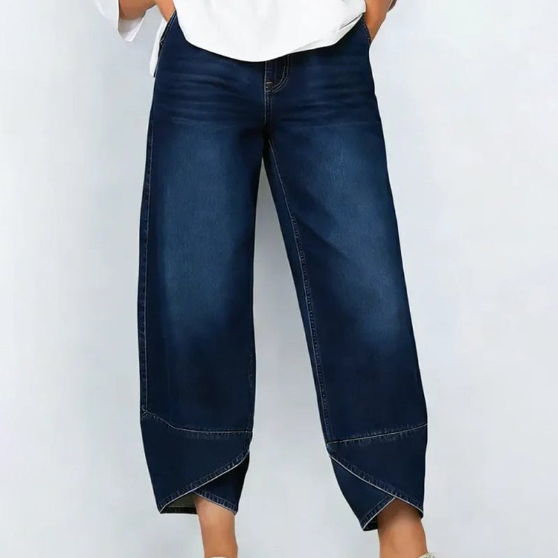 Aurea | Jeans Cortos de Pierna Ancha Casual