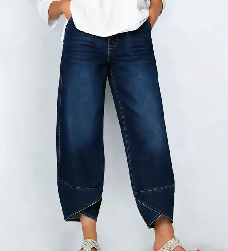 Aurea | Jeans Cortos de Pierna Ancha Casual