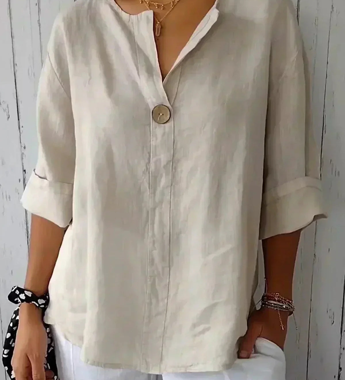 Angela | Blusa Casual de Cuello en V