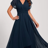 Brisa | Vestido Helena Midi Formal con Escote en V