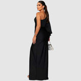 Meda | Vestido maxi elegante de un hombro