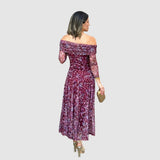 Dana | Vestido elegante con hombros descubiertos