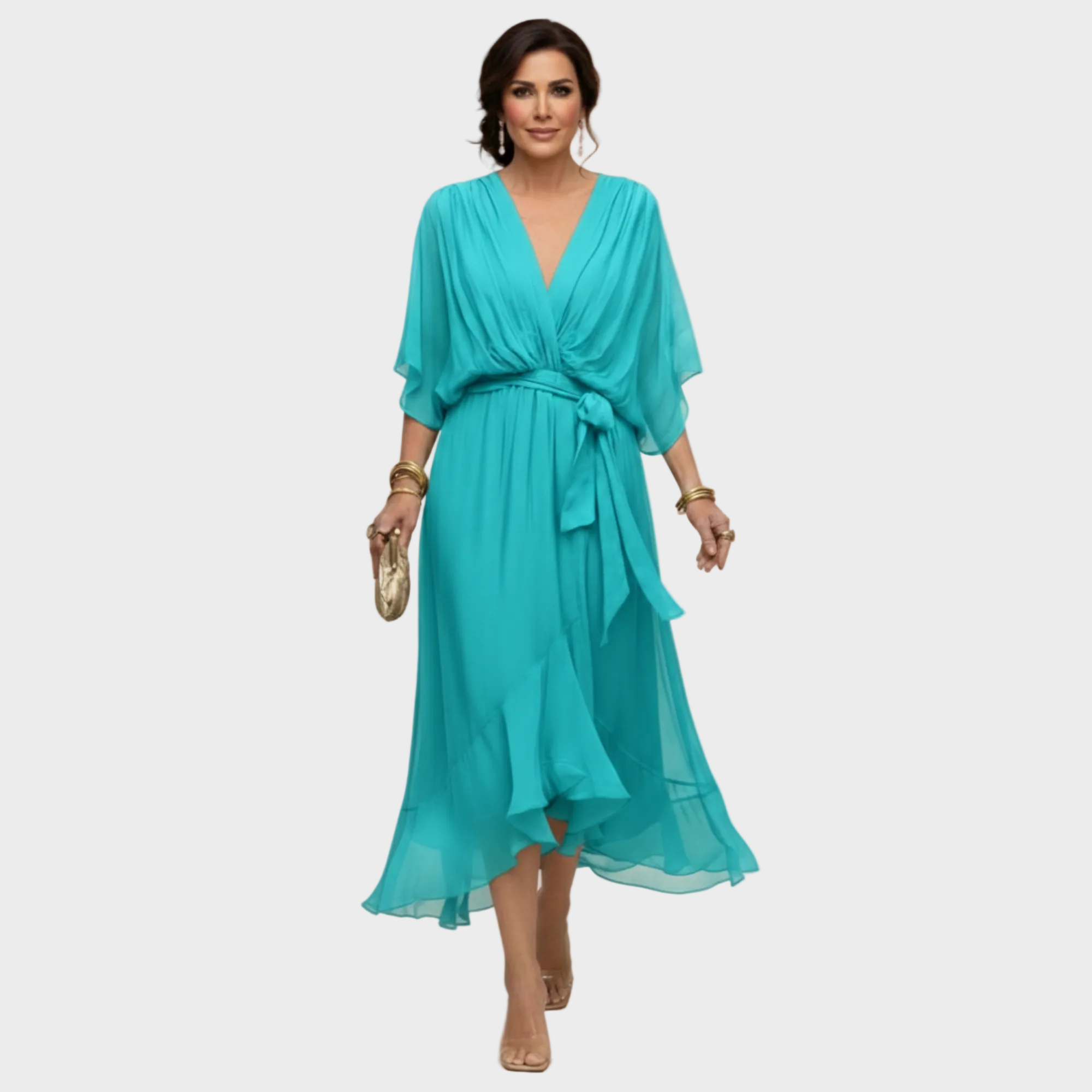 Monica | Vestido con escote en v