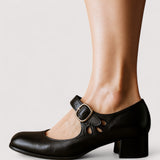 Carmela | Zapato de tacón elegante de cuero sintético