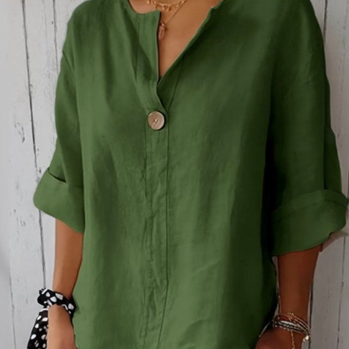 Angela | Blusa Casual de Cuello en V