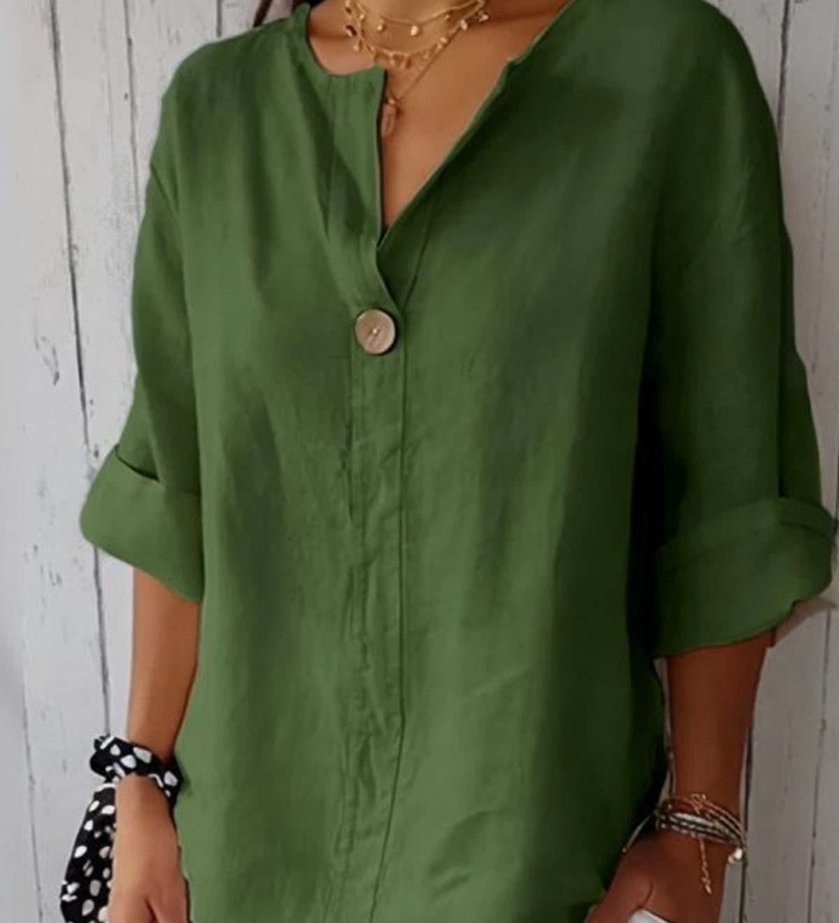 Angela | Blusa Casual de Cuello en V