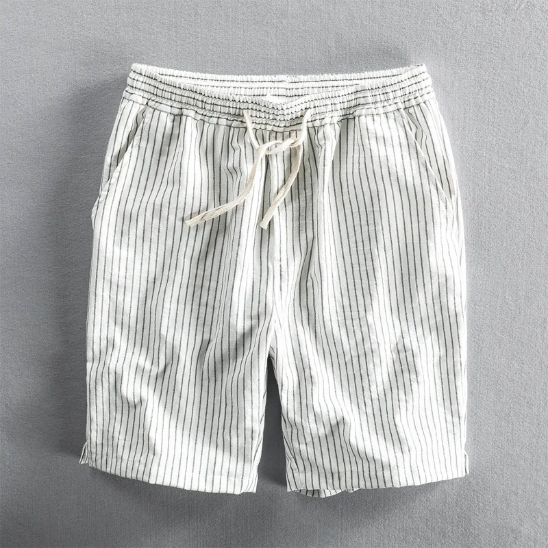 Alara | Shorts de algodón Breezy a rayas finas