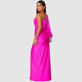 Meda | Vestido maxi elegante de un hombro