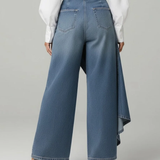 Jeans de denim con cierre tipo cartera