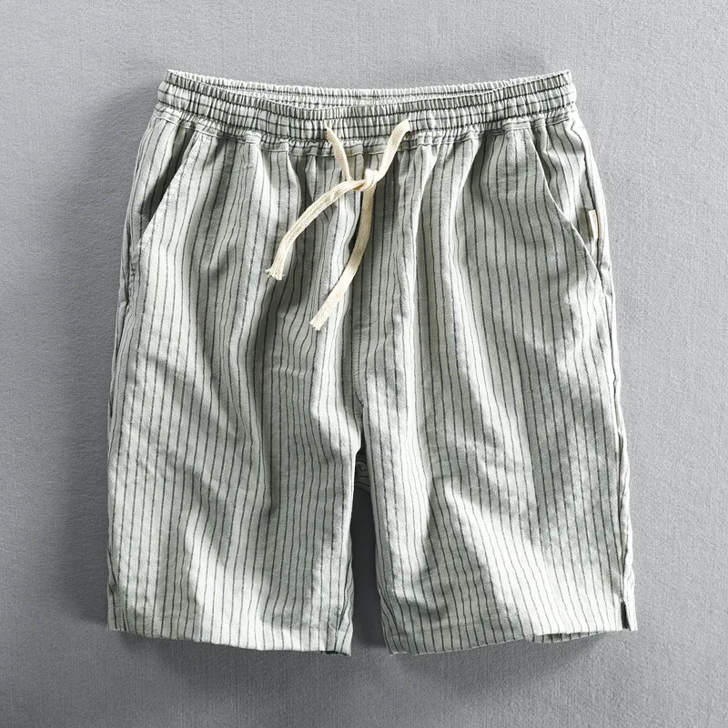 Alara | Shorts de algodón Breezy a rayas finas