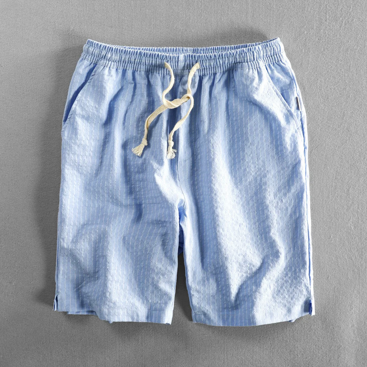 Alara | Shorts de algodón Breezy a rayas finas