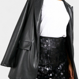 Veena | Falda Mini de Lentejuelas en Negro, Dorado o Plata