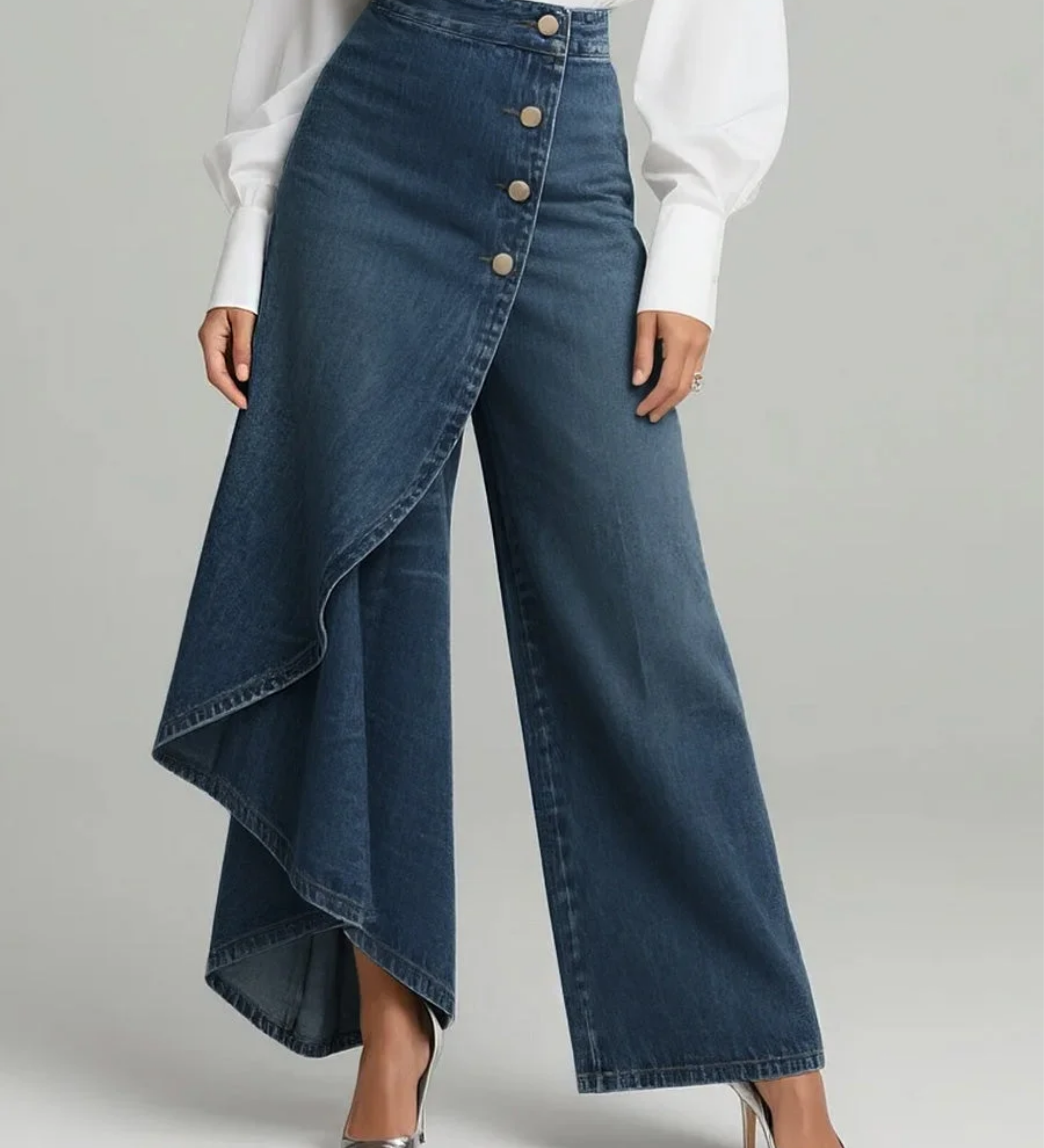Annabella | Jeans de denim con cierre tipo cartera
