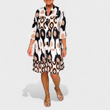 Claribel | Vestido Boho con Estampado y Escote en V