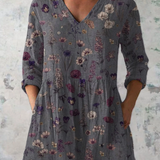 Kassidy | Camisa de Cuello V Largo Vintage