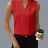 Roma | Blusa sin mangas con escote en V