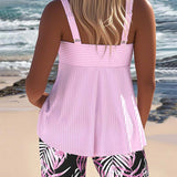 Hermelinda | Conjunto de Tankini colorido