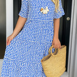 Emiria | Vestido Midi de Manga Corta