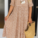 Emiria | Vestido Midi de Manga Corta