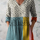 Elowen | Camisa de Cuello V Largo Vintage