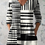 Capri | Camisa de Cuello V Largo Vintage