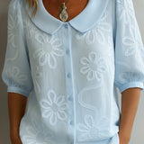 Elisenda | Blusa ligera floral elegancia natural