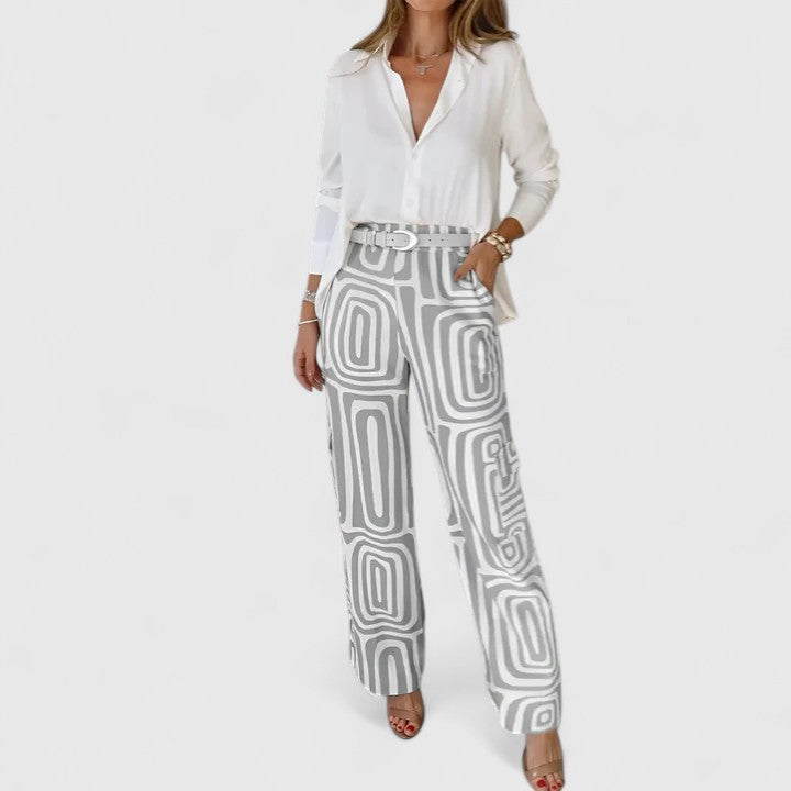 Marcelina | Conjunto Elegante de Dos Piezas (INCLUYE UN CINTURÓN GRATIS)