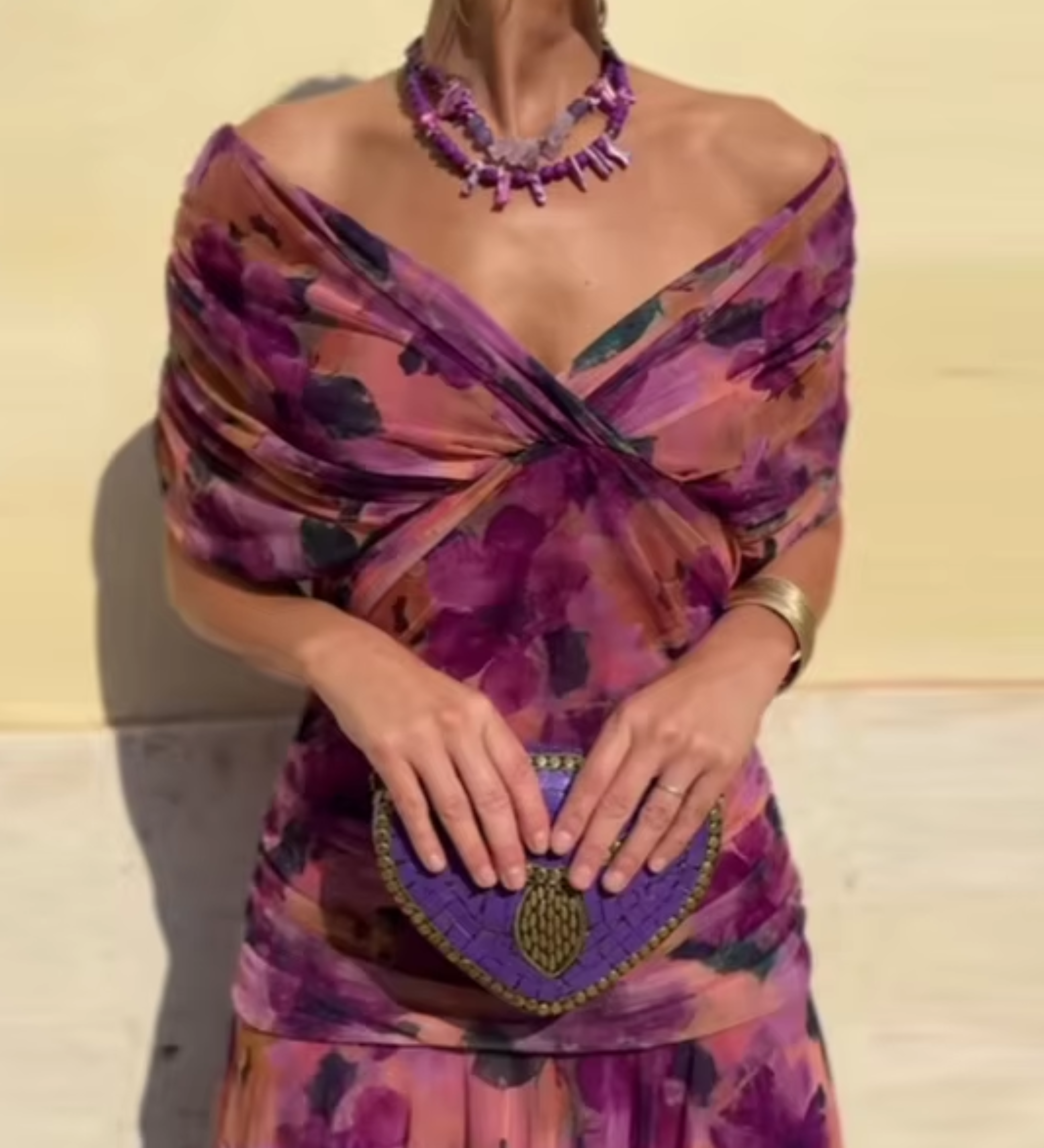Louise | Vestido Maxi de Fiesta Elegante con Escote en V