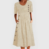 Auxilia | Vestido Midi Rayado
