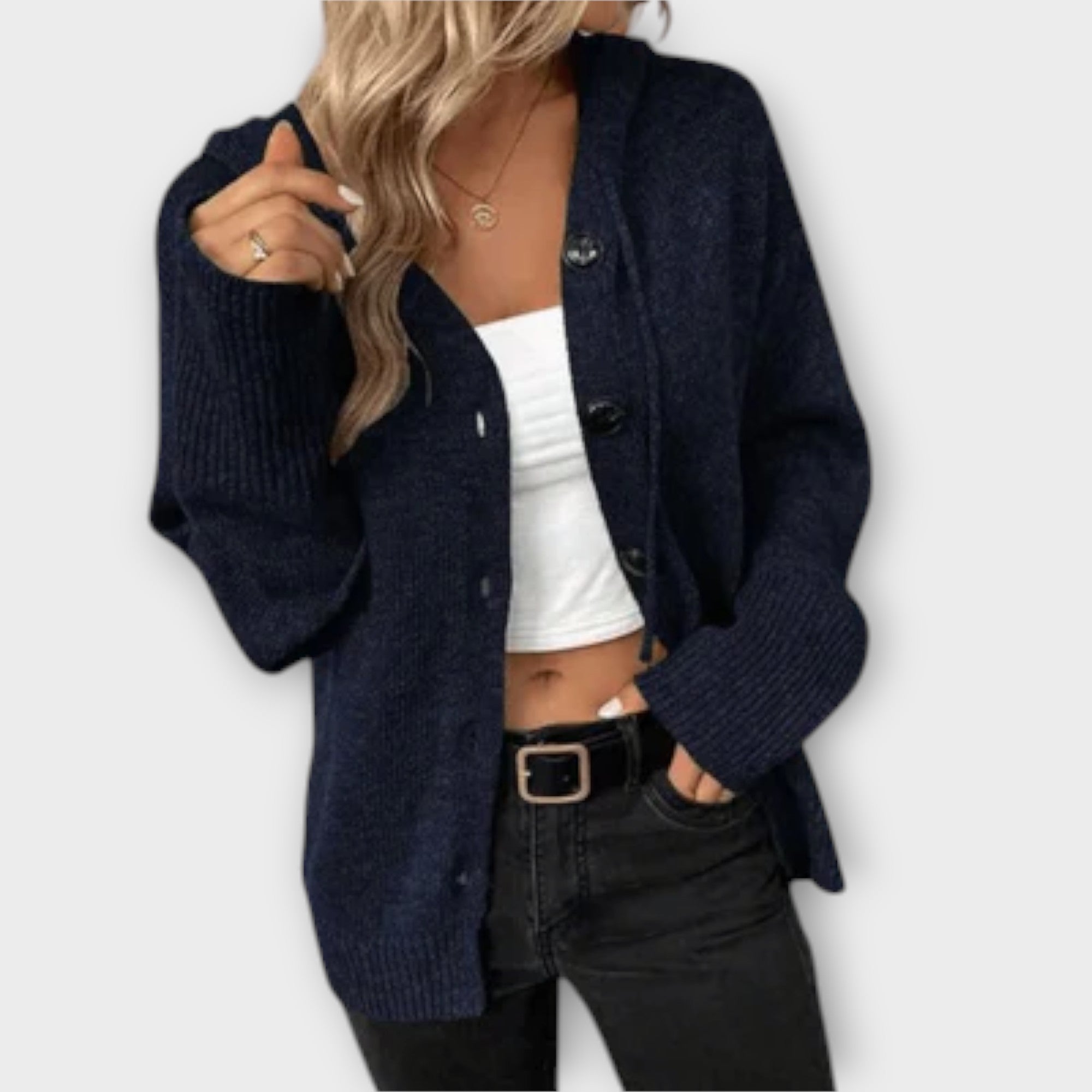 Britán - Cardigan de punto con botones