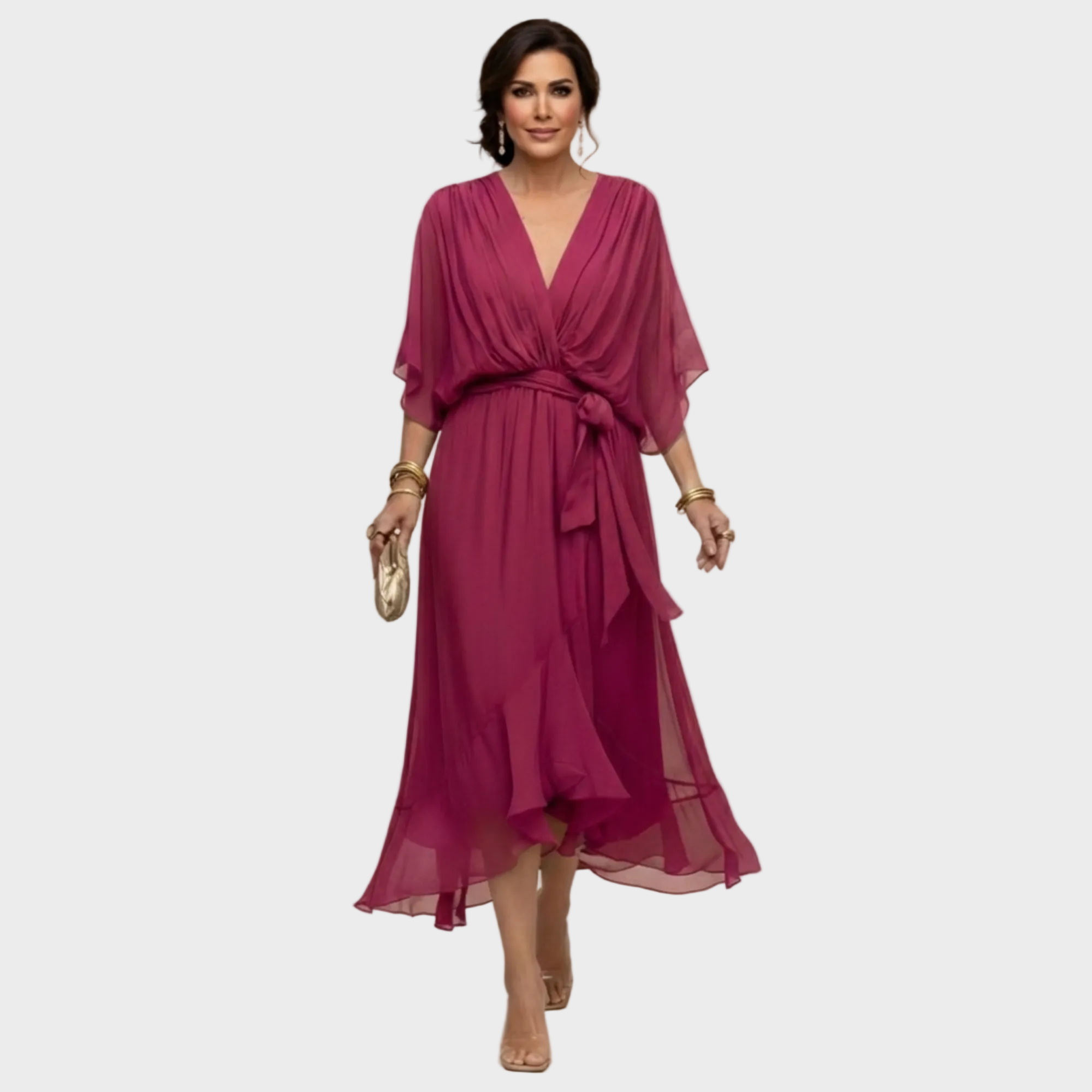 Monica | Vestido con escote en v