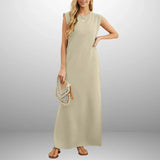 Inma | Vestido largo fluido antiarrugas