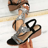 Sandalias ortopédicas elegantes con cuña para mujeres