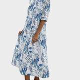 Emma | Vestido midi floral suelto y ligero