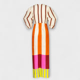 Kaya | Vestido maxi con mangas abullonadas
