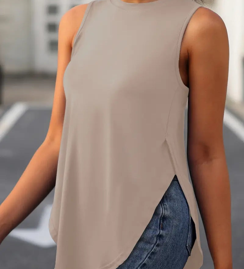 Sophia | Top Casual Sin Mangas Ajuste Relajado