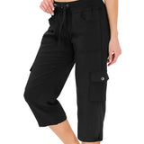 Emilce | Pantalón Capri de Cintura Alta Cómodo con Bolsillos Prácticos