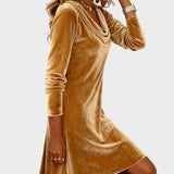 Frosina | Vestido de terciopelo holgado