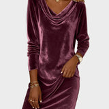Frosina | Vestido de terciopelo holgado