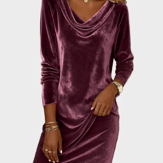 Frosina | Vestido de terciopelo holgado