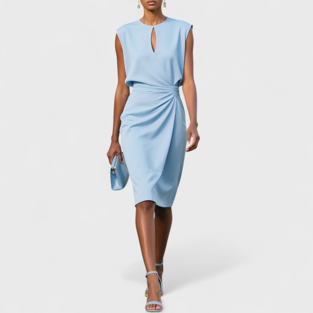 Olena | Vestido midi cruzado elegante