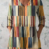 Farrah | Camisa de Cuello V Largo Vintage