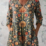 Dalisay | Camisa de Cuello V Largo Vintage