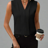 Roma | Blusa sin mangas con escote en V