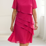 Deirdre | Vestido elegante y fluido con volantes