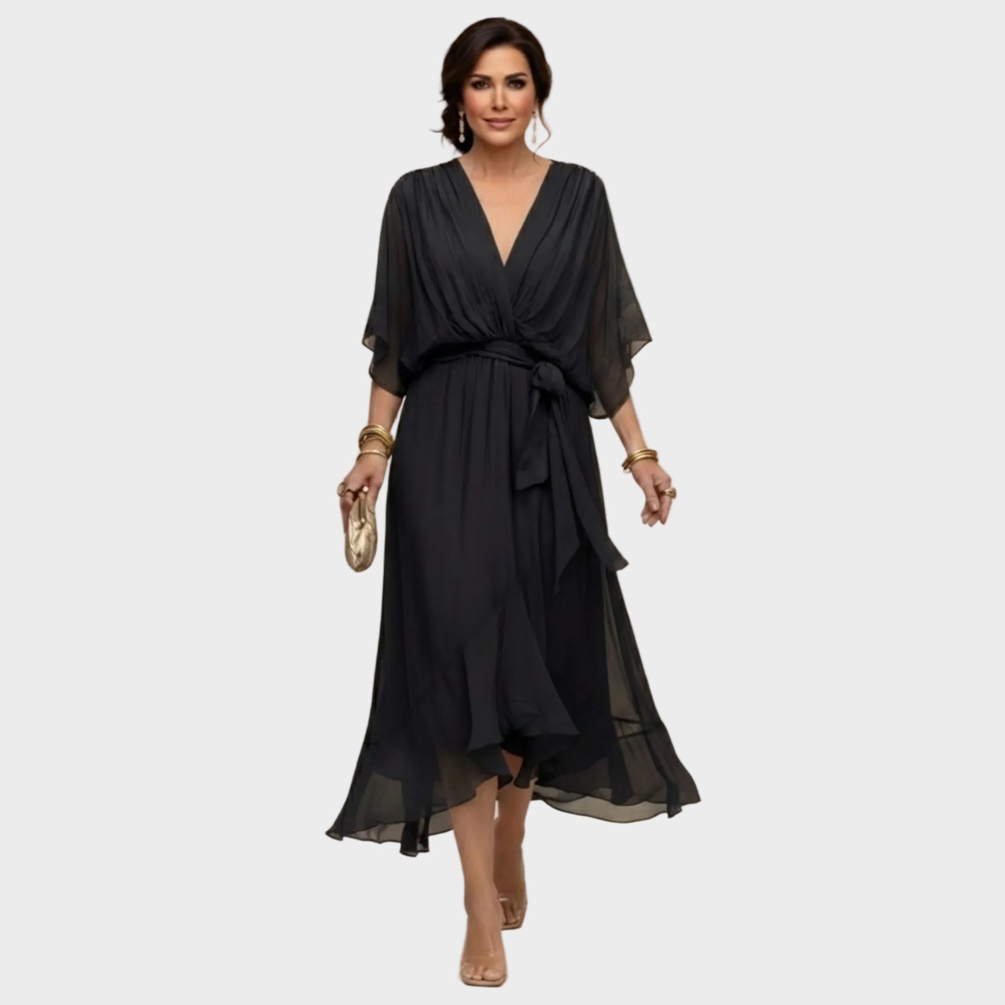 Monica | Vestido con escote en v