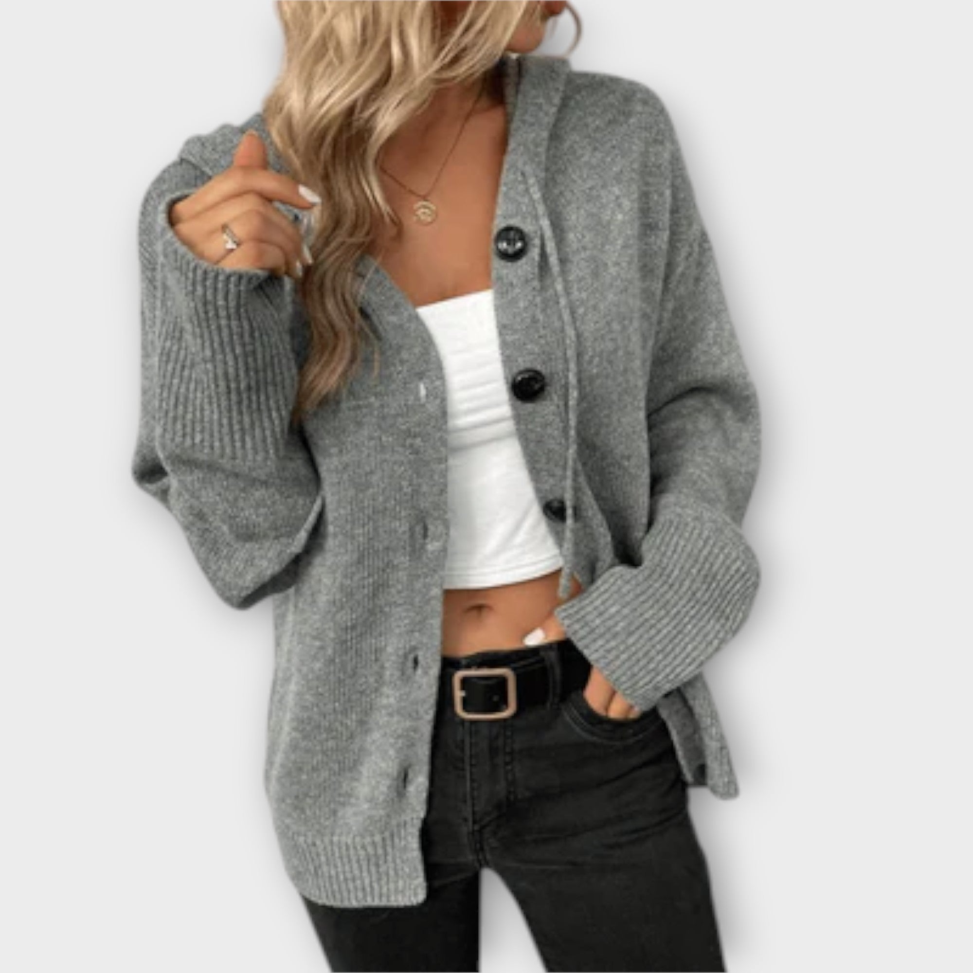 Britán - Cardigan de punto con botones